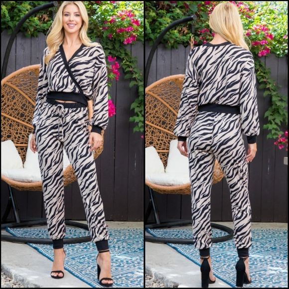 Zebra Jogger & Top Set - Picture 4 of 8